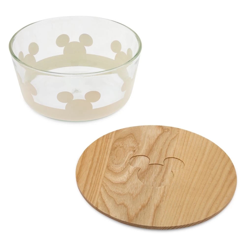 Disney Mickey Mouse Icon Glass Bowl With Lid – Mickey Mouse Home Collection - Image 3