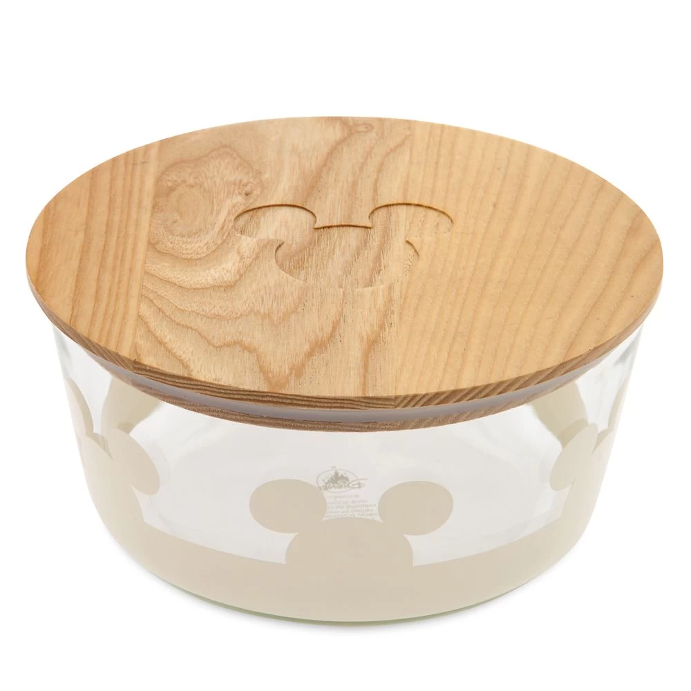 Disney Mickey Mouse Icon Glass Bowl With Lid – Mickey Mouse Home Collection