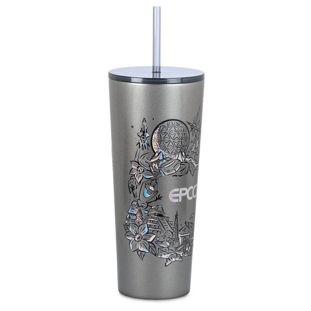 Disney EPCOT Stainless Steel Starbucks® Tumbler With Straw - Image 3