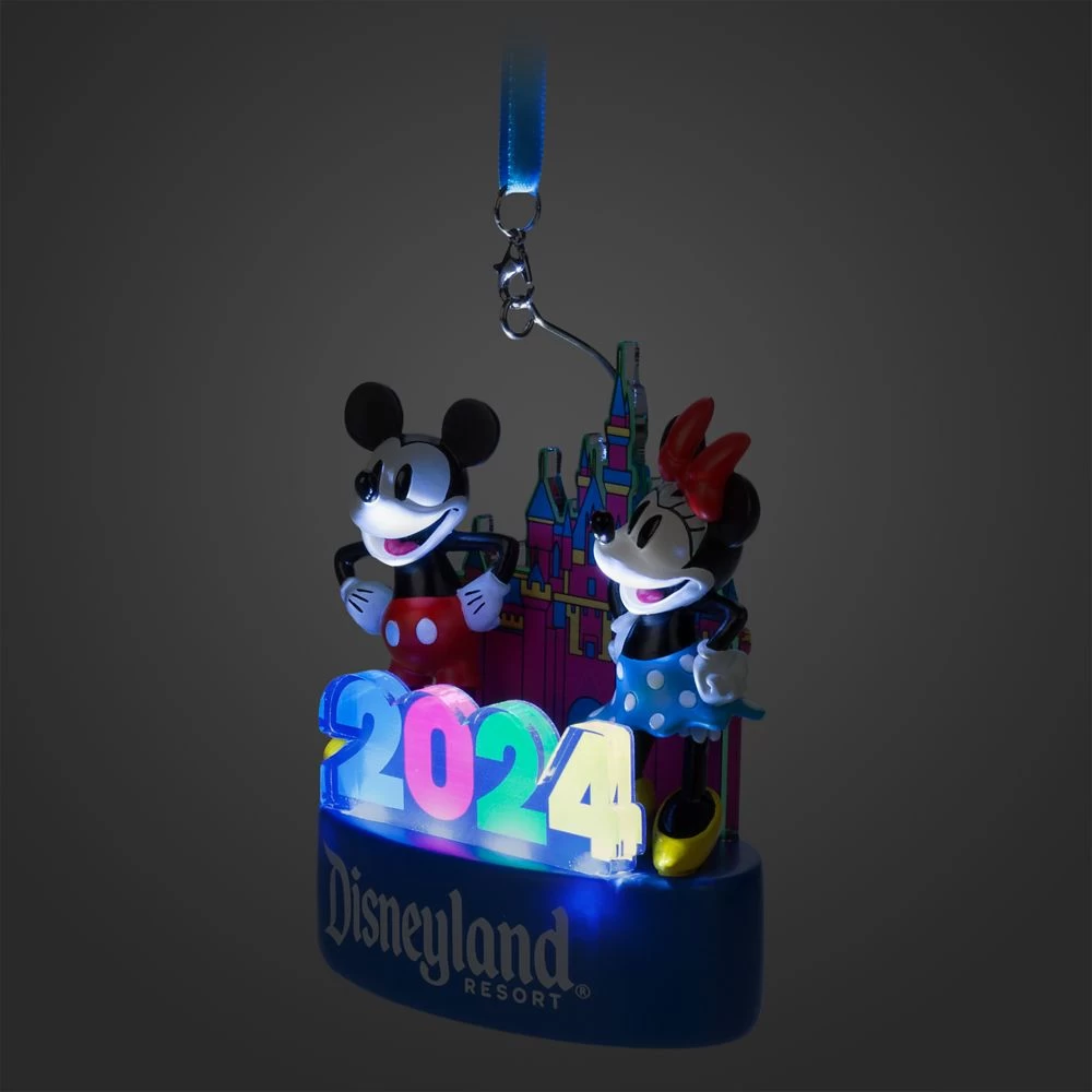 Mickey Mouse And Minnie Mouse Light-Up Figural Ornament β Disneyland 2024 - Image 4