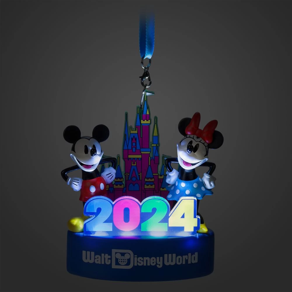 Mickey And Minnie Mouse Light-Up Figural Ornament β Walt Disney World 2024 - Image 2