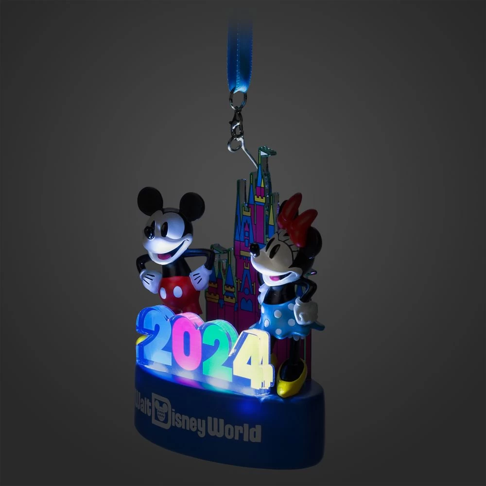 Mickey And Minnie Mouse Light-Up Figural Ornament β Walt Disney World 2024 - Image 4