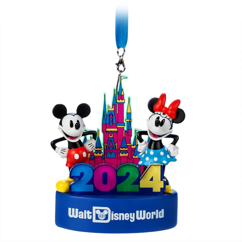 Mickey And Minnie Mouse Light-Up Figural Ornament β Walt Disney World 2024