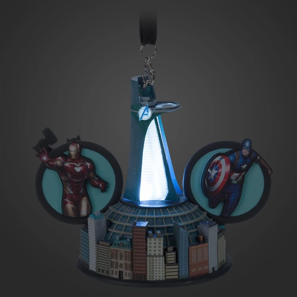 Disney Marvel's Avengers Light-Up Living Magic Ear Hat Sketchbook Ornament - Image 2