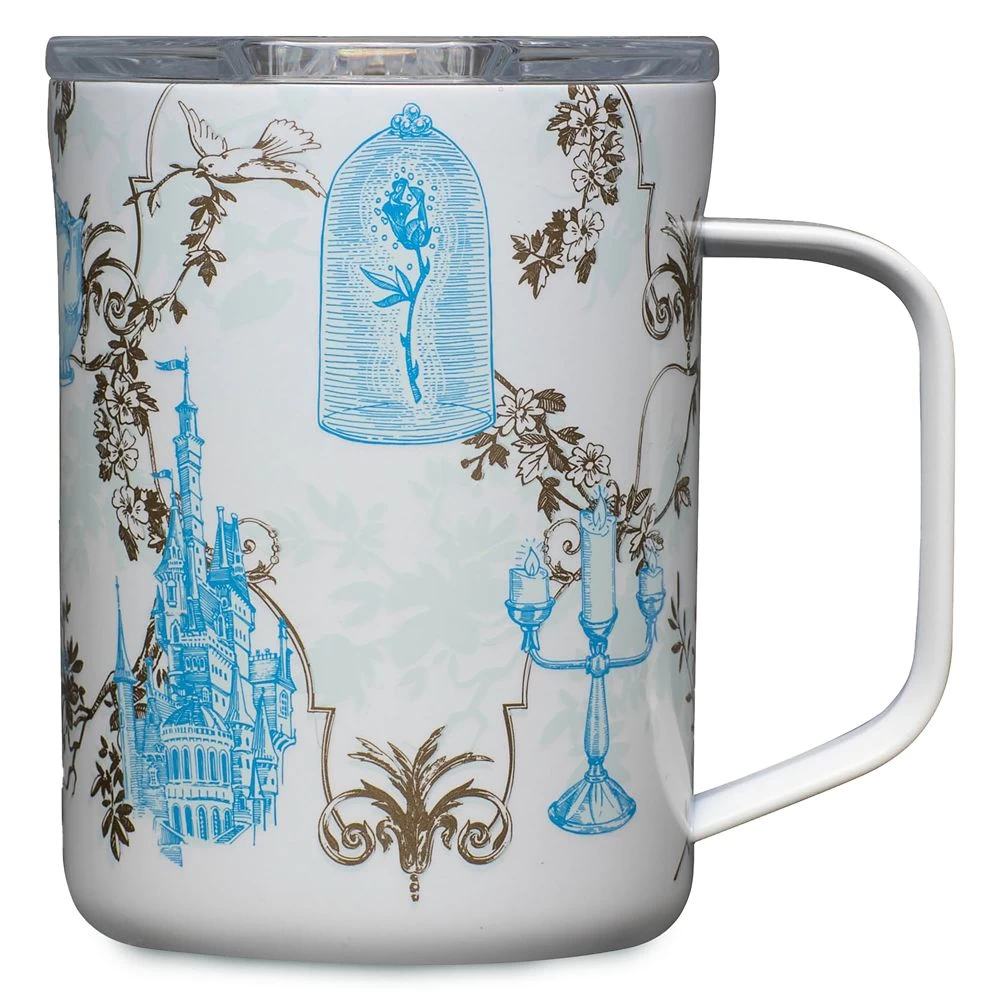 Disney Belle Stainless Steel Mug By Corkcicle – Beauty And The Beast - Image 2