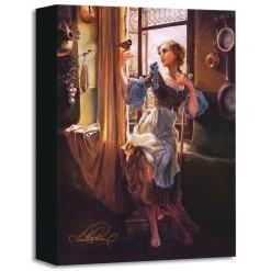 Disney ''Cinderella's New Day'' Giclée On Canvas By Heather Edwards