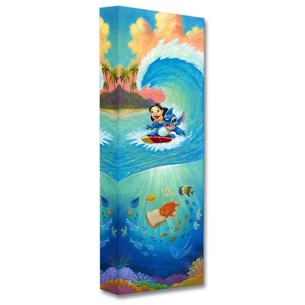 Disney Lilo & Stitch ''Hawaiian Roller Coaster'' Giclée By Tim Rogerson