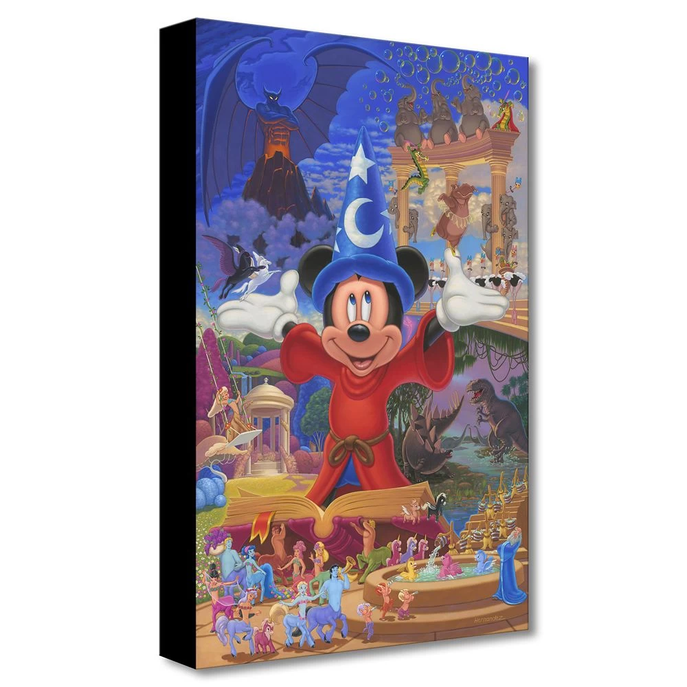 Disney Fantasia ''Story Of Music And Magic'' Giclée On Canvas By Manuel Hernandez – Limited Edition