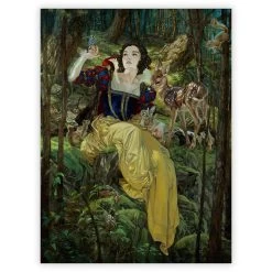 Disney Snow White ''With A Smile And A Song'' Giclée By Heather Edwards – Limited Edition