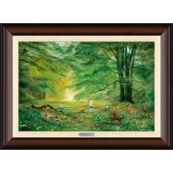 Disney Winnie The Pooh ''The Knighting Of Pooh'' By Peter & Harrison Ellenshaw Framed Canvas Artwork – Limited Edition