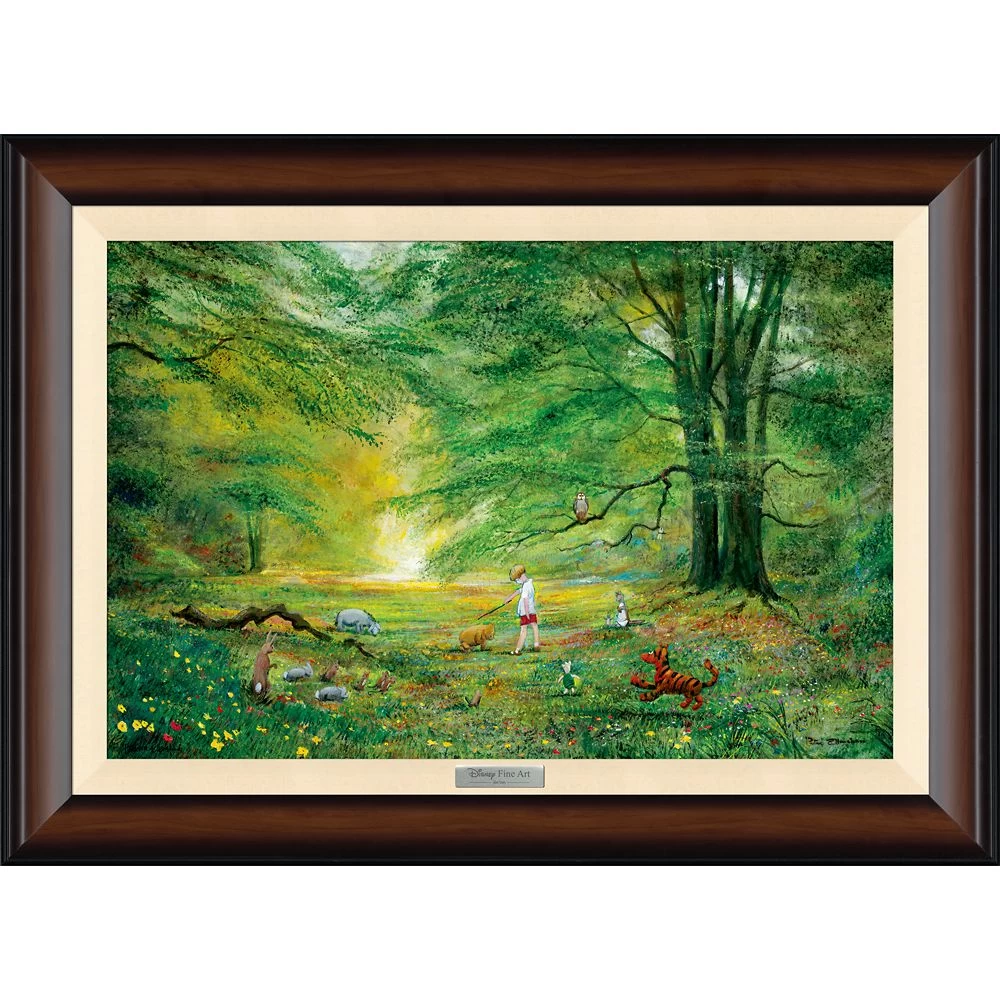 Disney Winnie The Pooh ''The Knighting Of Pooh'' By Peter & Harrison Ellenshaw Framed Canvas Artwork – Limited Edition