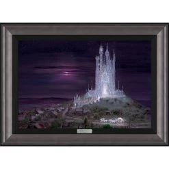 Disney Cinderella ''Glass Castle'' By Peter Ellenshaw Framed Canvas Artwork – Limited Edition