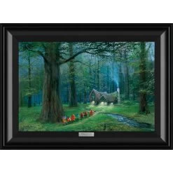 Disney Snow White And The Seven Dwarfs ''Off To Home We Go'' By Peter Ellenshaw Framed Canvas Artwork – Limited Edition