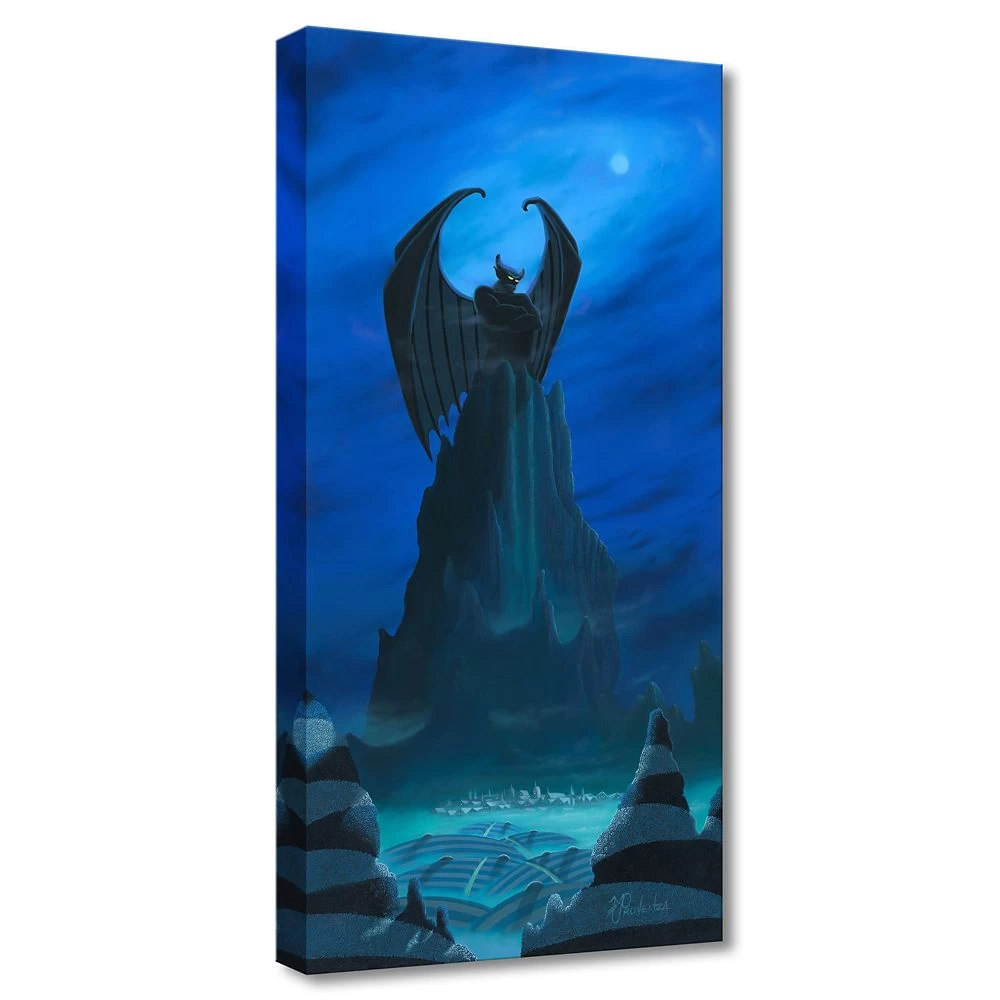 Disney Chernobog ''A Dark Blue Night'' By Michael Provenza Hand-Signed & Numbered Canvas Artwork – Limited Edition - Image 2