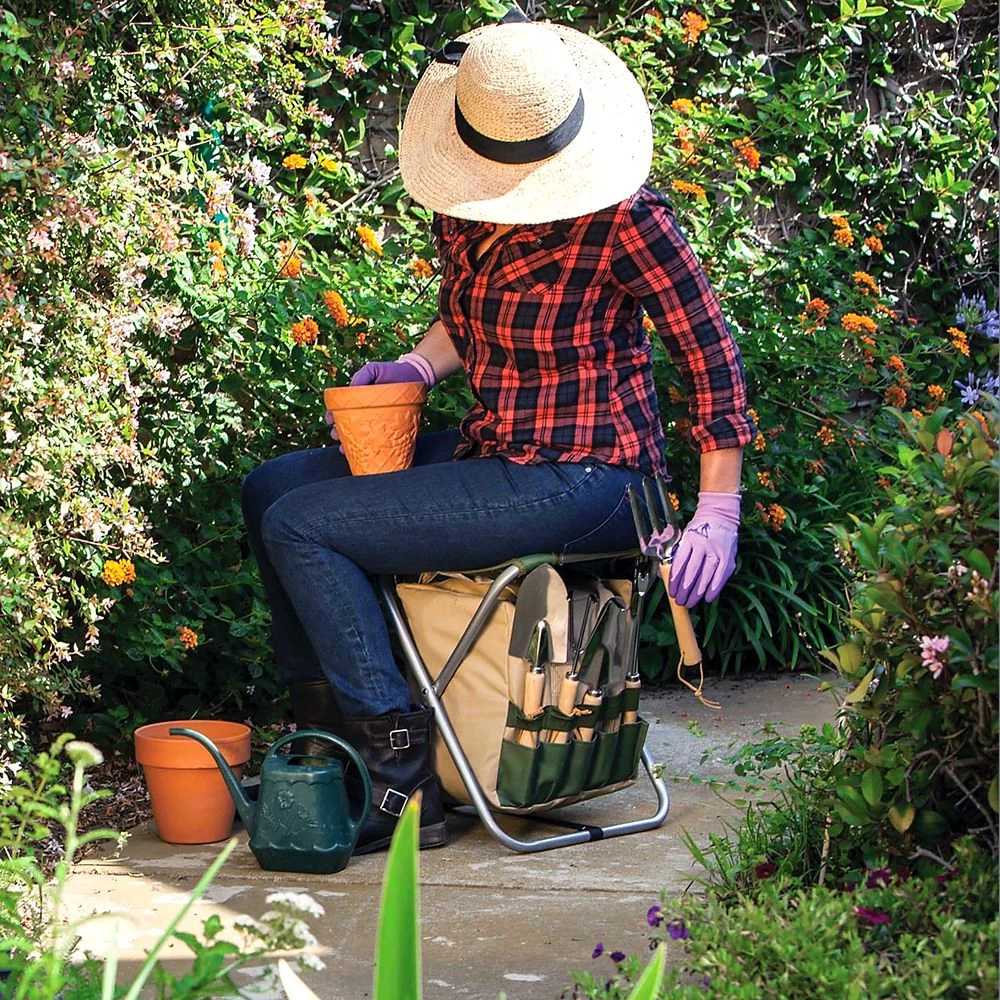 Disney Winnie The Pooh Folding Garden Stool With Detachable Storage Tote Bag And Tools - Image 8