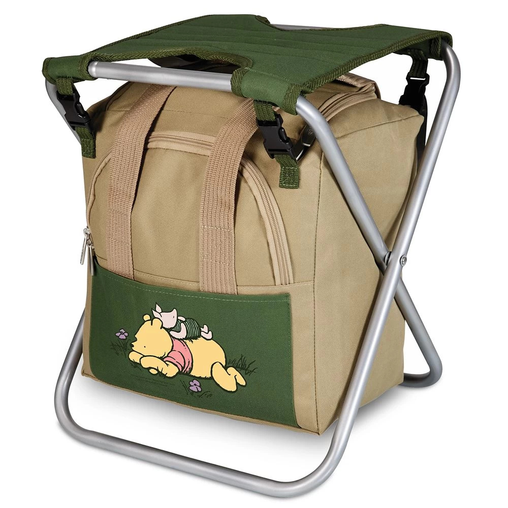 Disney Winnie The Pooh Folding Garden Stool With Detachable Storage Tote Bag And Tools