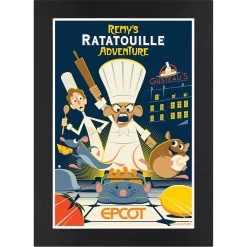 Disney EPCOT Remy's Ratatouille Adventure Matted Print