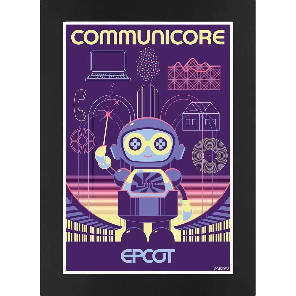 Disney EPCOT CommuniCore Matted Print
