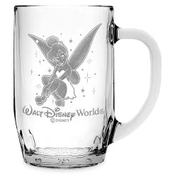 Disney Tinker Bell Glass Mug By Arribas – Large – Personalized
