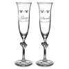Disney Mickey And Minnie Mouse Glass Flutes By Arribas – Personalized